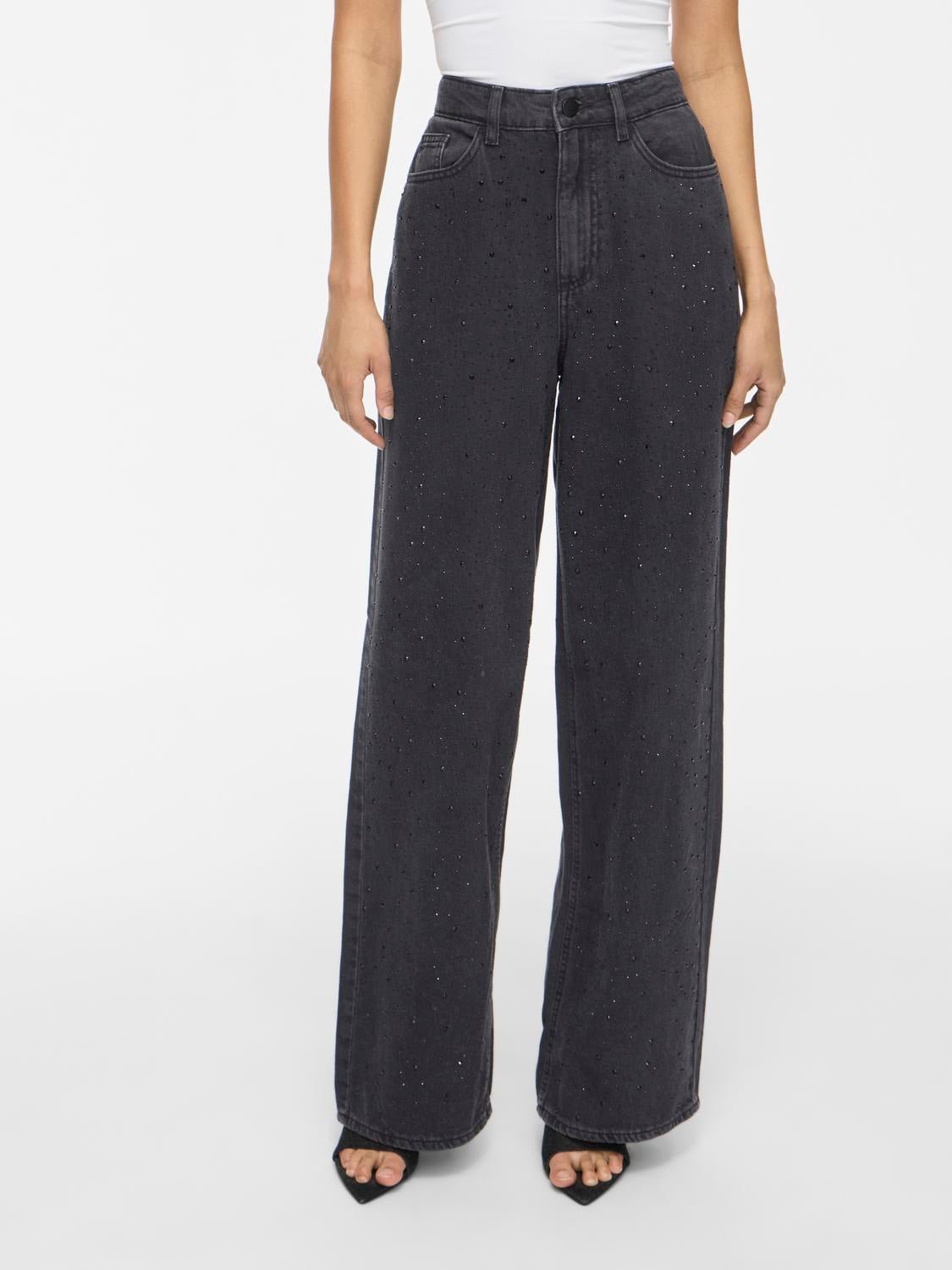 VIFREYA Jeans - Black Denim - VERO MODA & VILA Bergvik